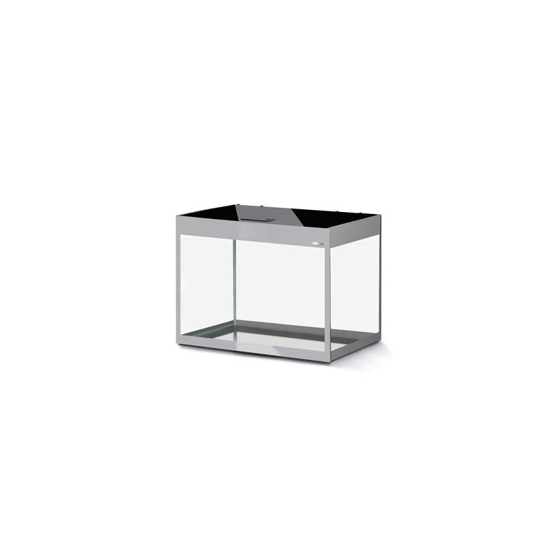 *AQUARIUM GLOSSY 80 GRIS 2.0 led 2x14w 80x35x54cm 125L(sur commande)