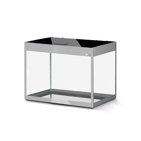 *AQUARIUM GLOSSY 80 GRIS 2.0 led 2x14w 80x35x54cm 125L(sur commande)