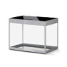 *AQUARIUM GLOSSY 80 GRIS 2.0 led 2x14w 80x35x54cm 125L(sur commande)