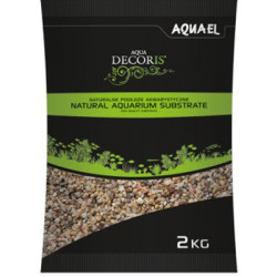Gravier NATUREL MULTICOLORED 1.4-2mm 2kg AQUAEL