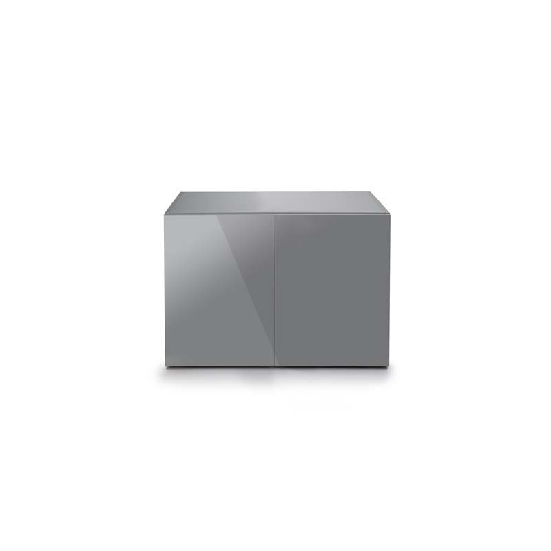*MEUBLE GLOSSY 100 GRIS (portes acrylique) AQUAEL (sur commande)