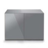 *MEUBLE GLOSSY 100 GRIS (portes acrylique) AQUAEL (sur commande)