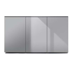 *MEUBLE GLOSSY 150 GRIS (portes acrylique) AQUAEL (sur commande)