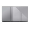 *MEUBLE GLOSSY 150 GRIS (portes acrylique) AQUAEL (sur commande)