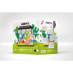 AQUARIUM SET LEDDY MINI 30 BLANC 13L