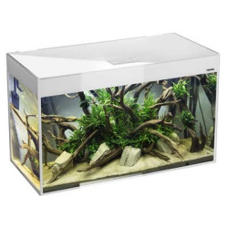 *AQUARIUM GLOSSY 150 BLANC 2.0 led 3x17w 150x50x63cm 405L (sur cde)