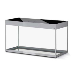 *AQUARIUM GLOSSY 100 GRIS D&N led 2x14w 100x40x63cm 215L (sur cde)