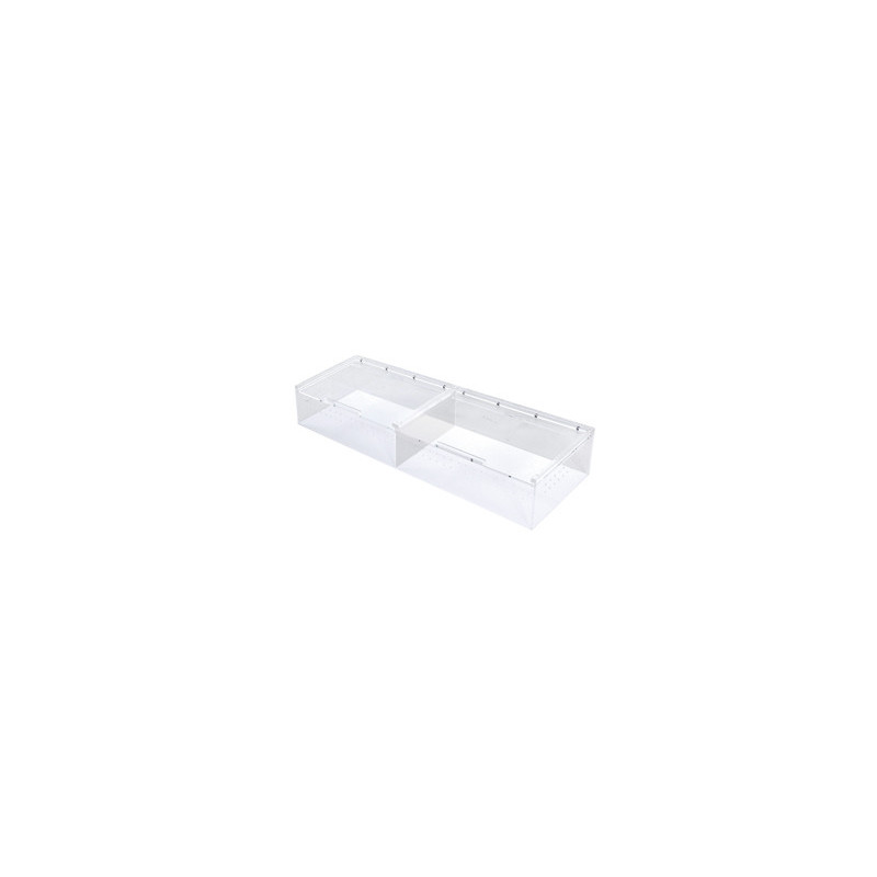 BOITE ACRYLIQUE 2 compartiments 56.5x20.6x9.5cm REPTIZOO---