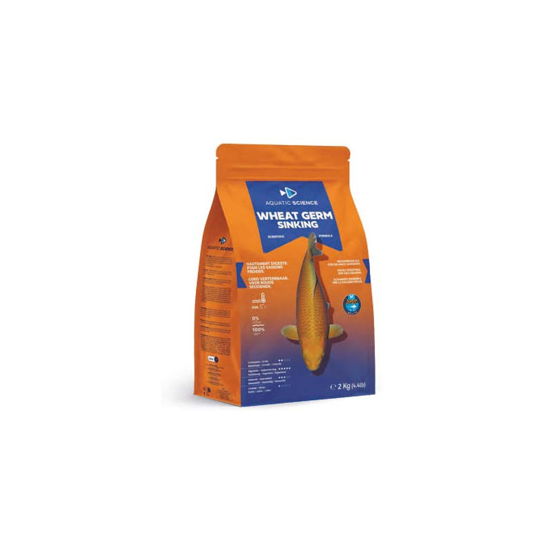 WHEAT GERM SINKING MEDIUM 5Kg AQUATIC SCIENCE