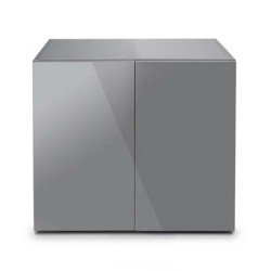 *MEUBLE GLOSSY 80 GRIS (portes acrylique) AQUAEL (sur commande)