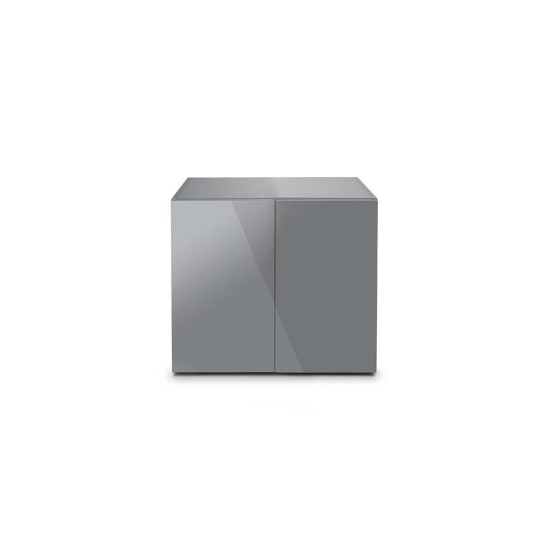*MEUBLE GLOSSY 80 GRIS (portes acrylique) AQUAEL (sur commande)
