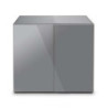 *MEUBLE GLOSSY 80 GRIS (portes acrylique) AQUAEL (sur commande)