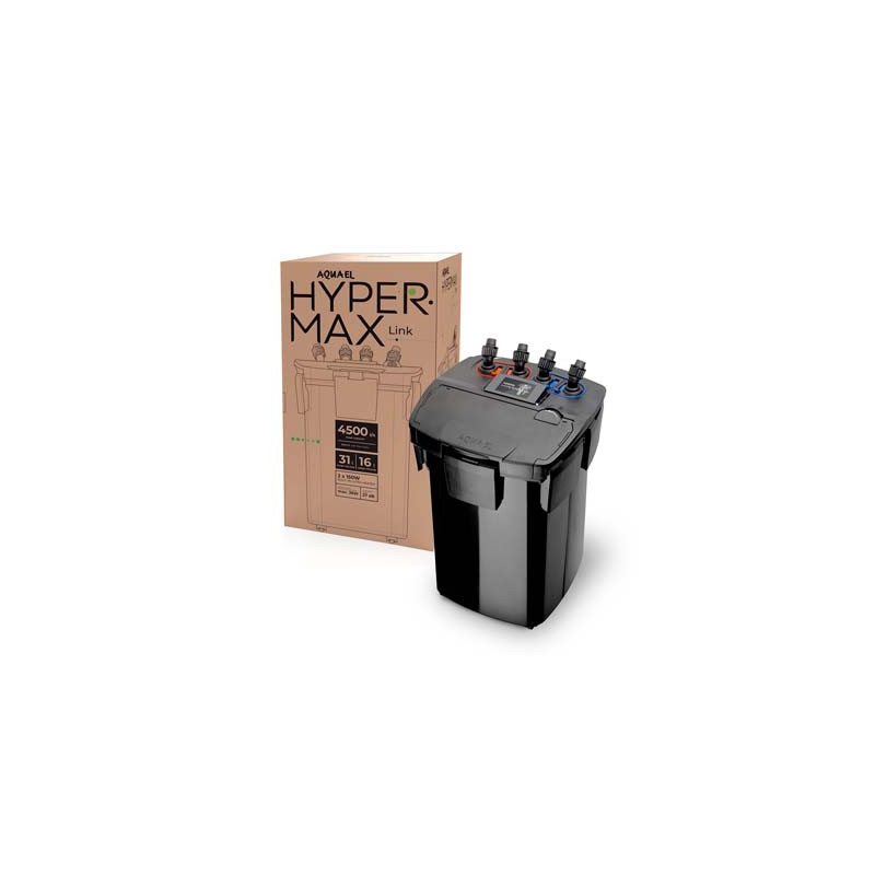 Hypermax Link – Filtre externe connecté avec chauffage Aquael