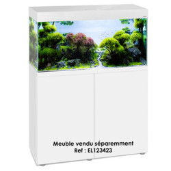 AQUARIUM OPTI SET 200 BLANC 2.0 led 2x14w 101x41x56cm ép.8mm 200L