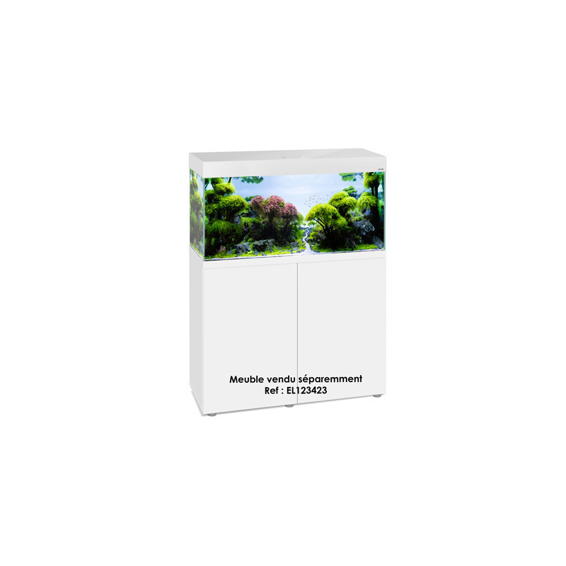 AQUARIUM OPTI SET 200 BLANC 2.0 led 2x14w 101x41x56cm ép.8mm 200L