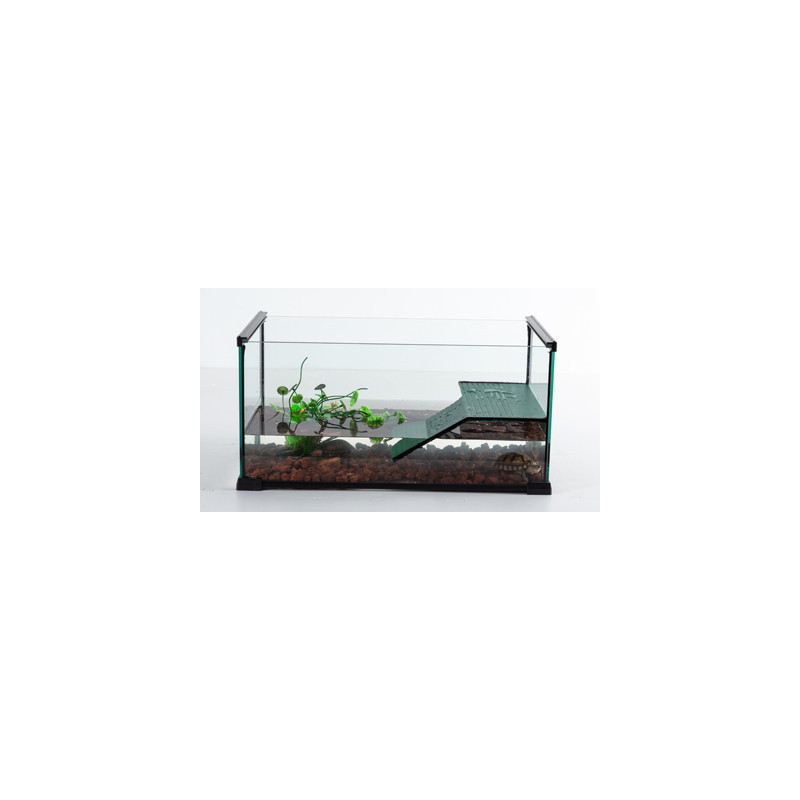 CUVE TORTUE AVEC TERRASSE 50.8x30.5x25.4cm REPTIZOO---
