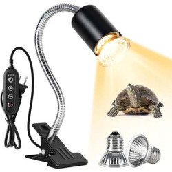 SUPPORT dimmable pr. ampoule E27 avec pince MAXI.50w REPTIZOO