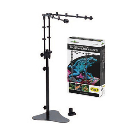 SUPPORT DE LAMPE DOME DOUBLE sur pied REPTIZOO