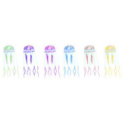 *LOT FLUO REEF JELLY FISH 5x16,5cm 6pc(sur commande)