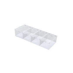 BOITE ACRYLIQUE 4 compartiments 56.5x20.6x9.5cm REPTIZOO---
