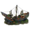 BATEAU SUR ROCHERS 45x16.5x27cm
