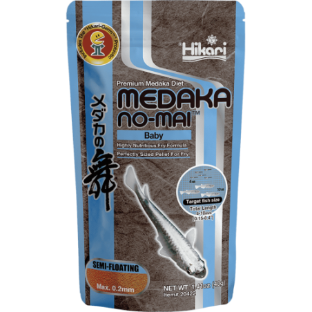 Hikari Medaka No‑Mai Baby – Nourriture Alevins Médaka – 40 g